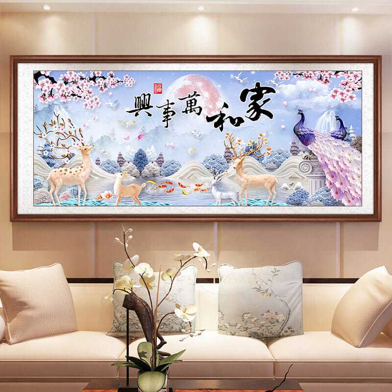 時代璀璨藝術(shù)，最新客廳鉆石畫欣賞