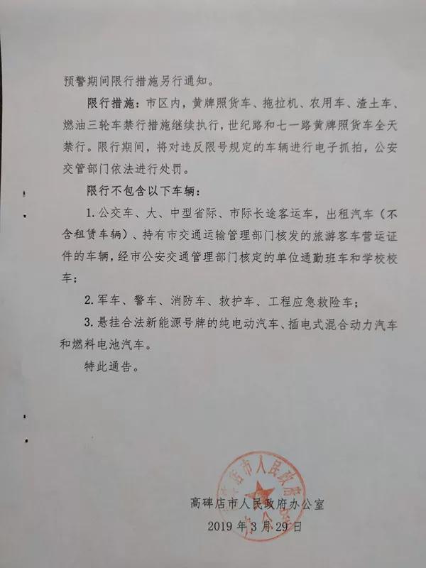 古冶區(qū)最新限行措施實施通知